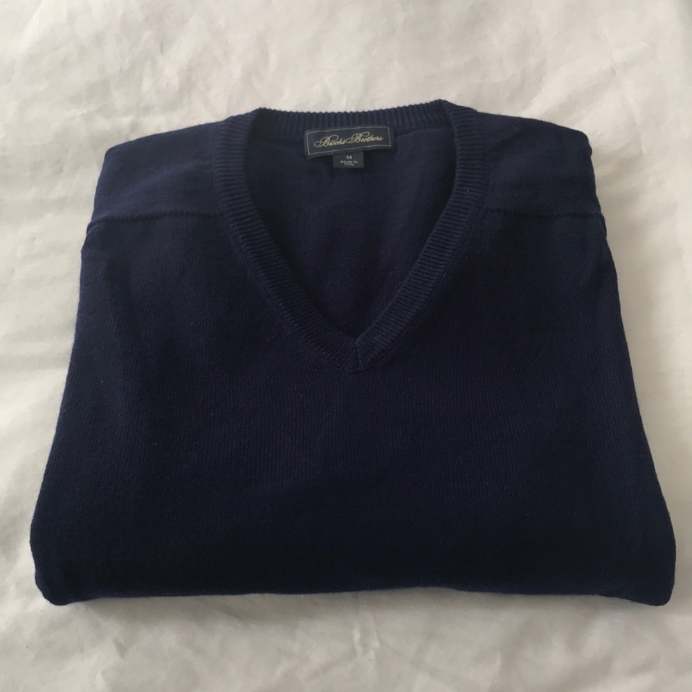 Brooks brothers mens cashmere v neck sweater